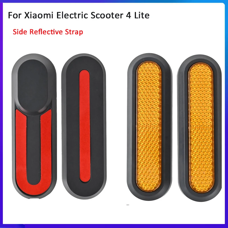 Electric Scooter Side Reflective Strap Stickers For Xiaomi 4 Lite Mi4 Lite Accessories Front Rear Safety Tube Night Reflector