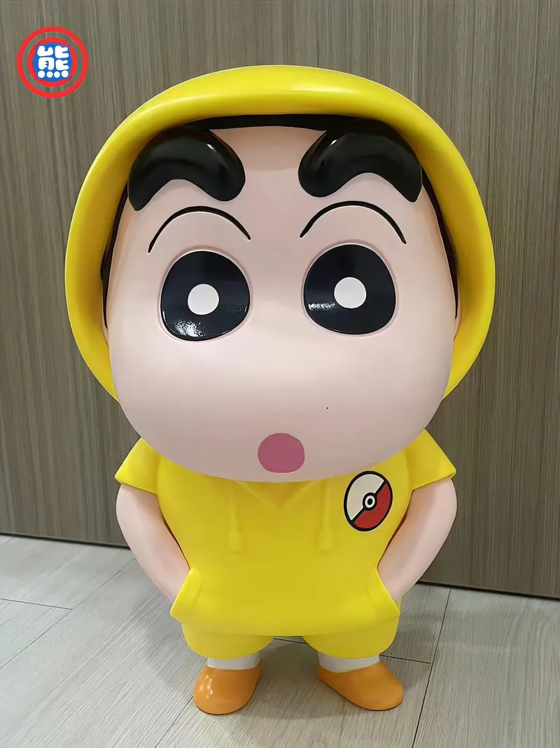 42cm Large Crayon Shin-chan Figure 1:1 Nohara Shinosuke Cosplay Action Figurine Pvc Model Statue Doll Desk Decoration Xmas Gift