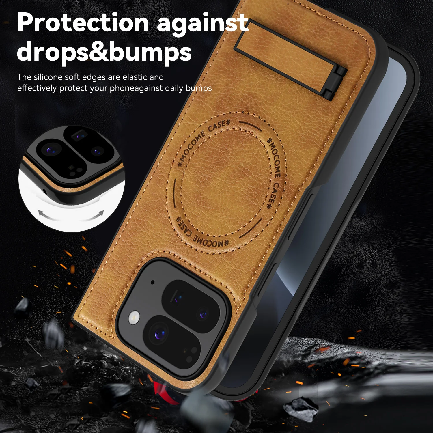 بطاقات مغناطيسية فاخرة للأعمال محفظة Solt قابلة للطي لهاتف Google Pixel 10 Pro Xl 9A 9 8 8A 7A مسنده غير مرئي لغطاء Magsafe #4