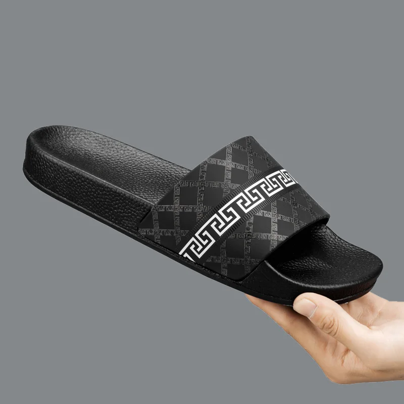 

Летние легкие мужские шлепанцы с мягкой подошвой, противоскользящие, дышащие, быстросохнущие, с цветными вставками, модные, для пляжа, ванной и повседневной носки