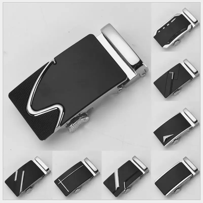 

Fashion Men's Business Alloy Automatic Buckle Unique Men Plaque Belt Buckles for 3.5cm Ratchet Men Apparel Accessories