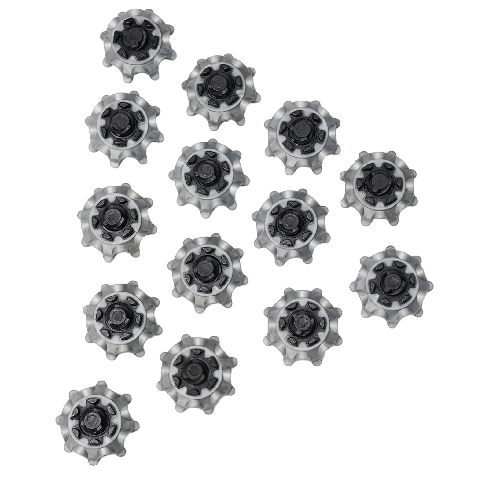 14/28 PcsTPR Golf Shoe Spike Silver/Gray/Black Golf Shoe Soft Spike Quick Twist Spike Suitable For FootJoy Golf Shoe Accessories