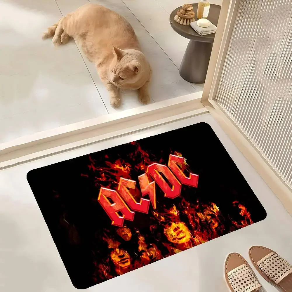 روك باند-AC-DC المدخل السجاد عدم الانزلاق غرفة الغسيل حصيرة الغسيل ديكور شرفة الطفل غرفة المعيشة المرحاض البساط