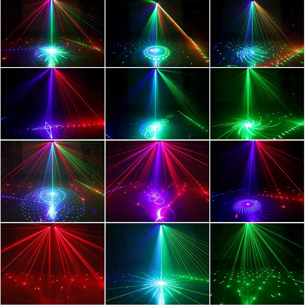 Luz láser de 9 lentes para escenario, proyector de escaneo DMX, RGB, 9 ojos, barra KTV colorida, luz de discoteca