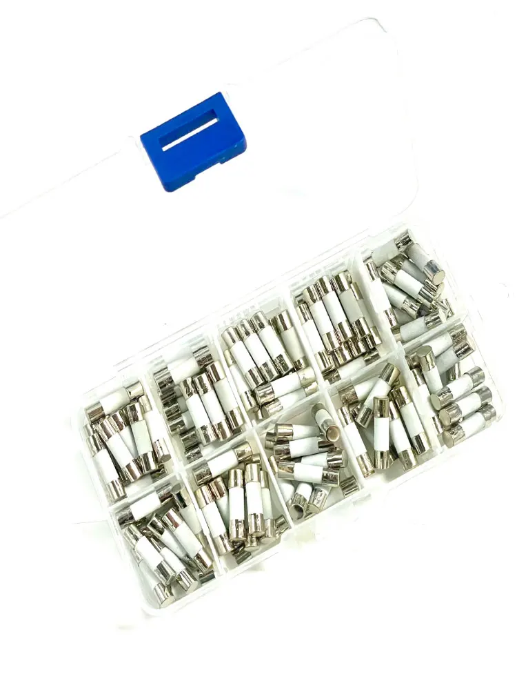 100PCS set of 5 * 20 ceramic fuse tube fuse current protection devices home power