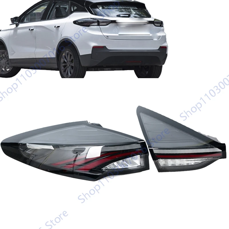 

Для Geely Geometry C 2021 2022 2023, задний фонарь в сборе, задний стоп-сигнал, предупреждающая фара, задний фонарь, фонарь заднего хода