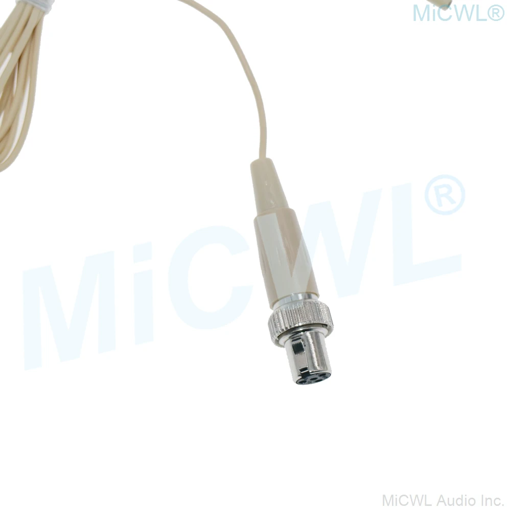 High-Performance ACT6000 Earset Hanging Microphone For MiPro Wirelss BodyPack with Zipper Case Mini 4-Pin XLR Locking Zipper Box