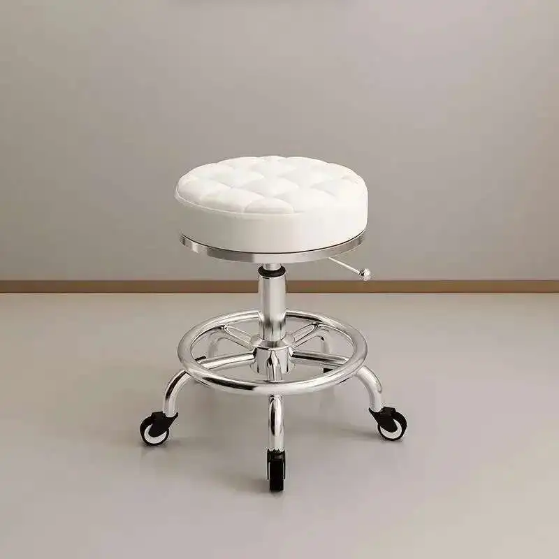 كرسي تصفيف الشعر الجمالي مسند الظهر بسيط المتداول الدورية كرسي الحلاق المحمولة Mocho Cadeira معدات الحلاق MQ50BC