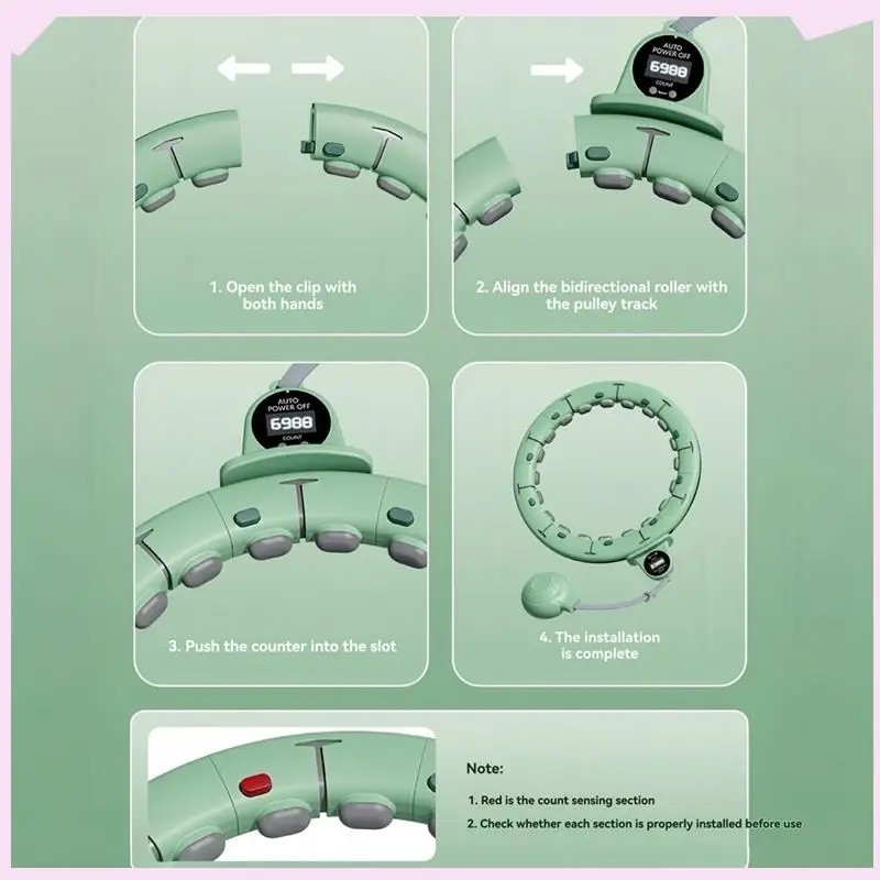 

B24B Reduce Belly Removable And Spliced Silent And Will Not Fall Off Or Hurt The Waist Smart Counting
