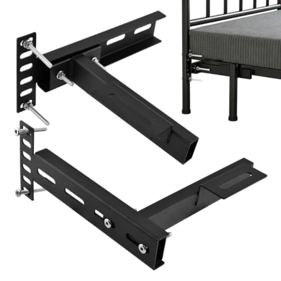 

Комплект из 2 регулируемых кронштейнов для изголовья кровати, универсальные металлические кронштейны для металлического каркаса кровати с удлинителем для изножья