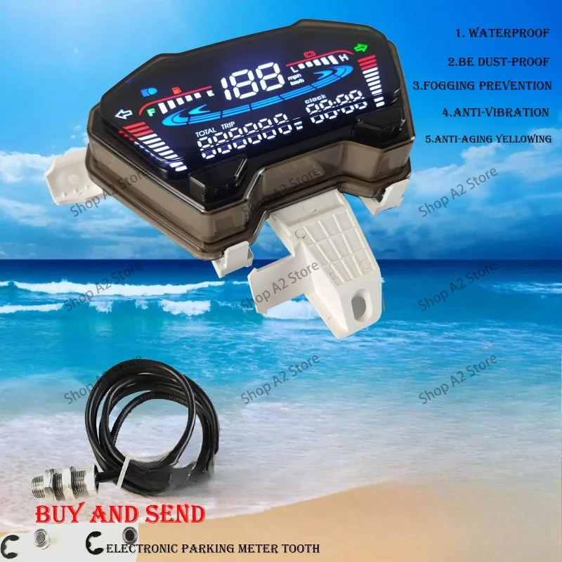 POP110 LED Digital Speedometer For Honda POP 110i 2015-2024 Motorcycle Tachometer Meter Assembly