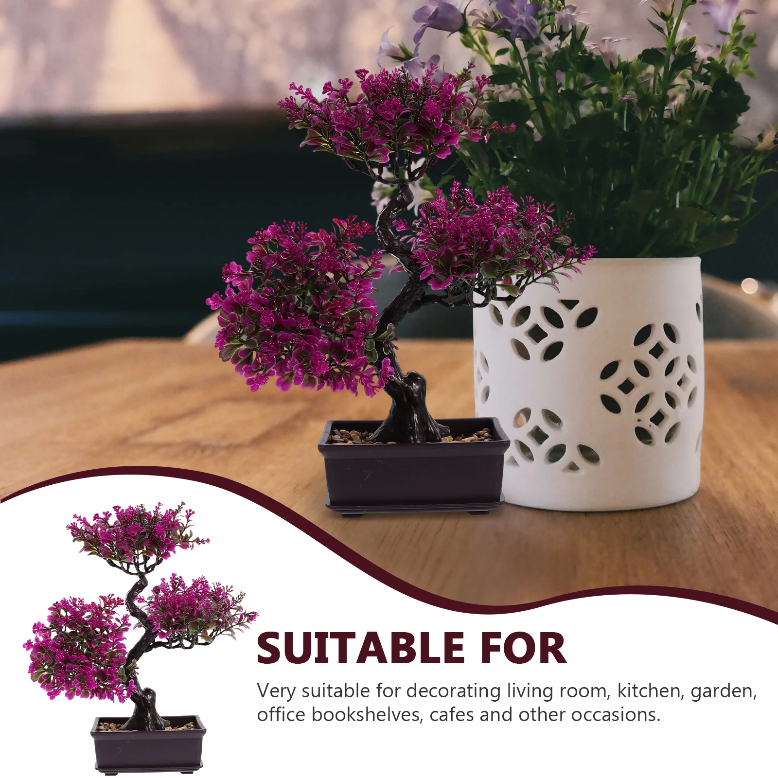 

Artificial Bonsai Fake Potted Plants for Home Decor No Maintenance Required High-Class and Ideal for All Occasions