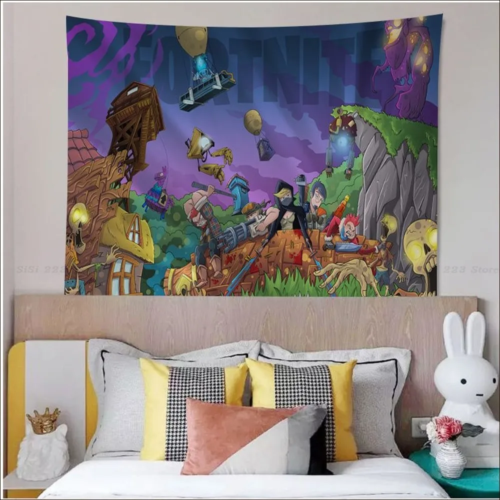 Game F-Fortnite Tapestry Hanging Bohemian Tapestry Bohemian Wall Tapestries Mandala Cheap Hippie Wall Hanging