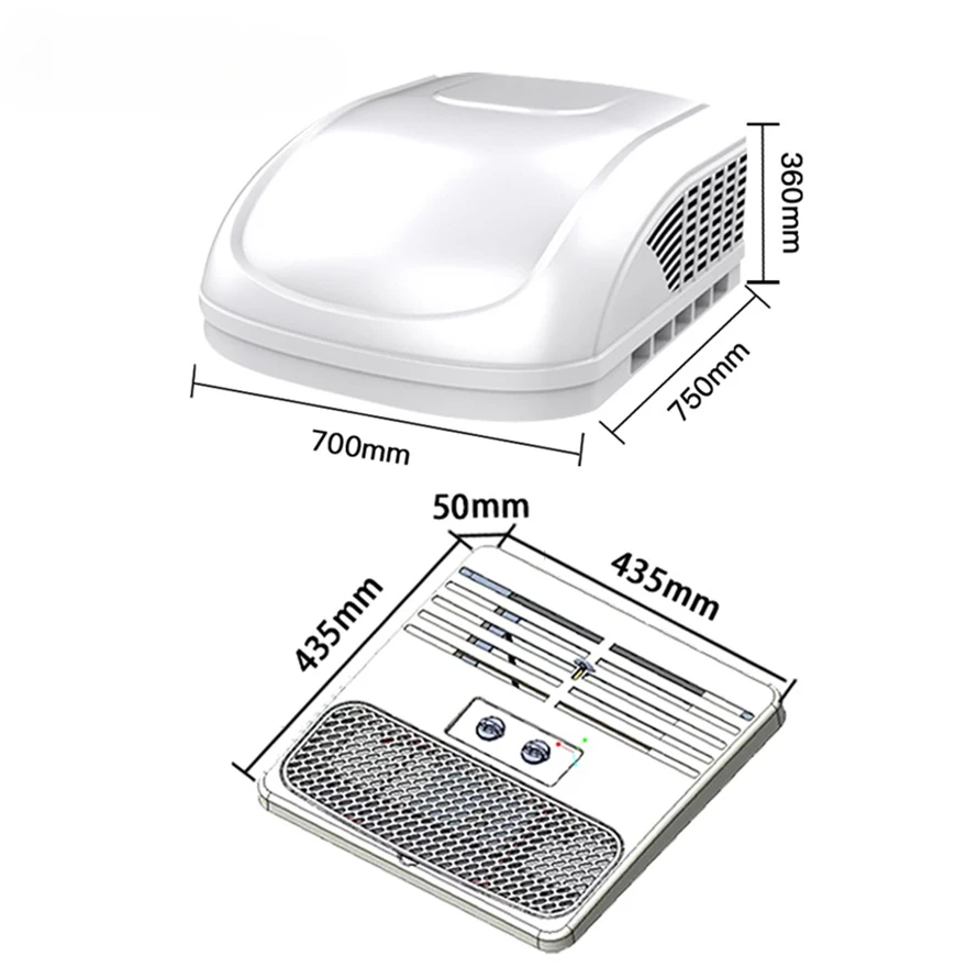 Rv Roof 220v Inverter Air Conditioner Camper Caravan Air Conditioning Rooftop Air Conditioner Rv Ac Units