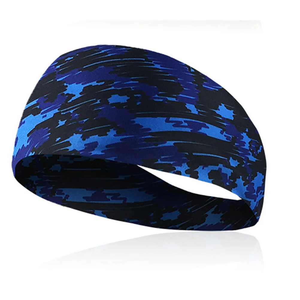 

3Pcs Sports Headband Elastic Sweat Absorb Hair Bands Anti-Slid for Yoga Running Fitness Workout Gym Blue Red