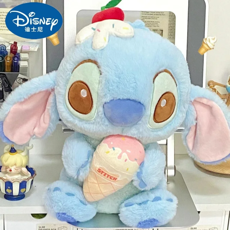 

28cm Kawaii Lilo And Stitch Plush Toys Disney Summer Ice Cream Cartoon Cute Anime Stich Doll Stuffed Plushie Soft Gift For Kids