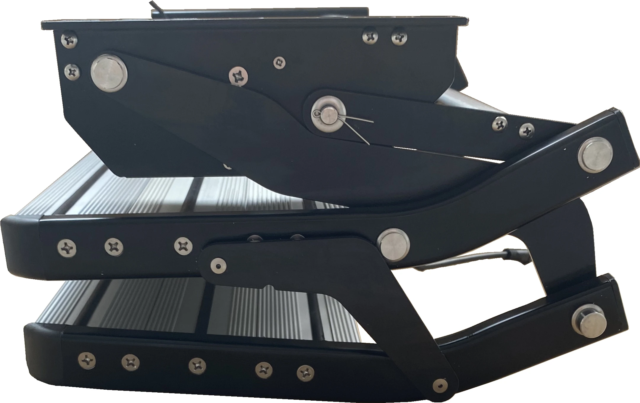 Good Quality Capacity 200 Kg Electric Side Telescopic Double Steps RV Camper Caravan Ladders