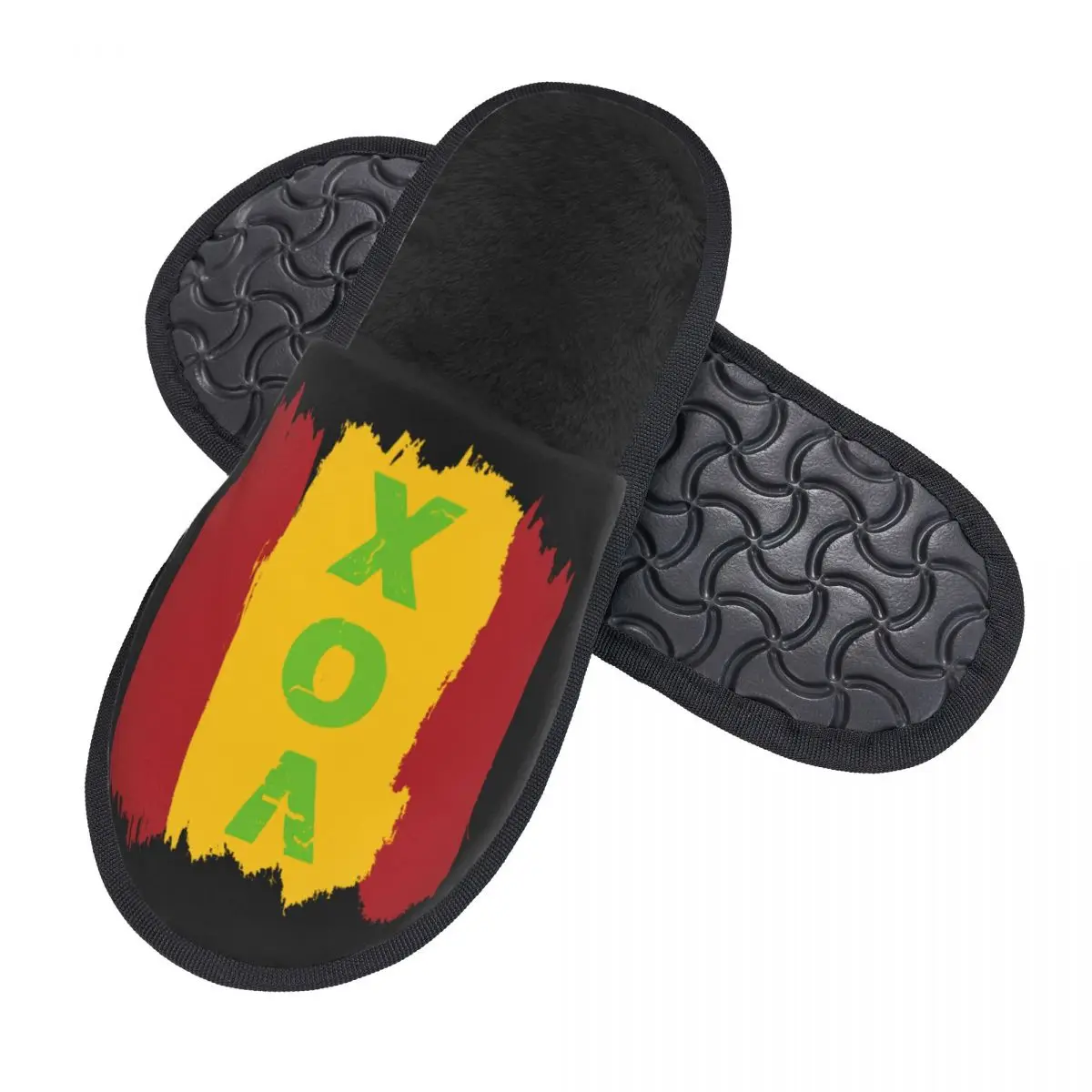 Custom Spain Vox Soft Scuff With Memory Foam Slippers Women Spanish Flag Spa House Shoes
