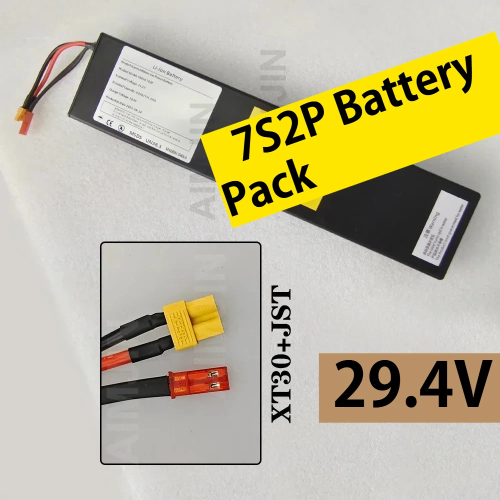 

29.4V Electric Scooter with BMS 25.2V 6.0Ah 7S2P 18650 Li-ion Rechargeable Battery Pack For