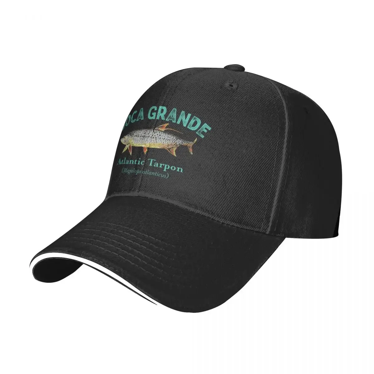 Boca Grande Florida Tarpon Fishing Design Baseball Cap hats on offer luxury caps Cosplay Boy Child Women's