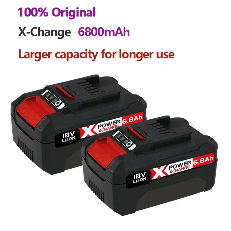 X-Change 6800mAh Replacement Power Supply X-Change Battery, compatible with all 18V tool batteries with LED display screens