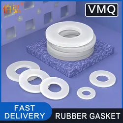 waterproof flat gasket Silicone gasket screw sealing ring high-temperature resistant oring soft sealing gasket shock-absorbing