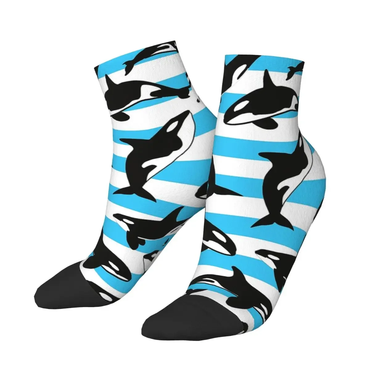 Orca Killer Whale Socks Harajuku High Quality Stockings All Season Socks Accessories for Man's Woman's Christmas Gifts