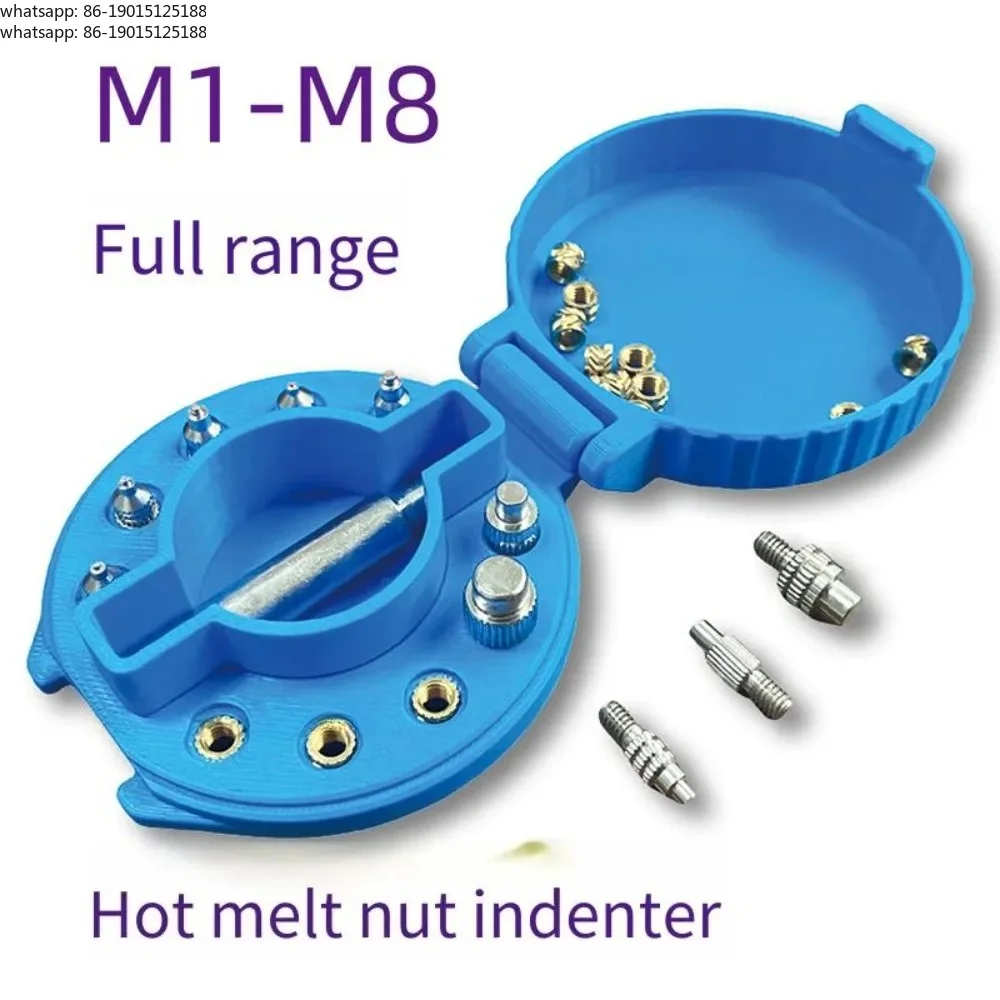 Hot Melt Nut Implanter Copper Nut Thermal Conductivity DIY Plastic 3D Printing Nut Column M1M8 Soil Eight Hot Melt Pressure Head