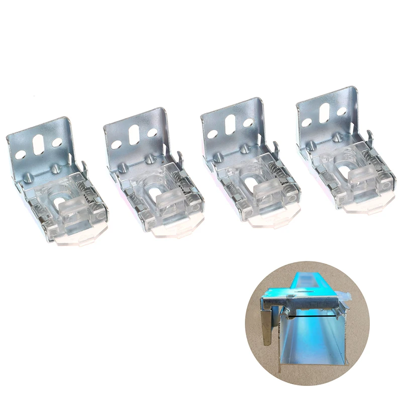 4Pcs 25MM Ceiling & Wall Brackets, Venetian Blinds Rail Mounting Accessories