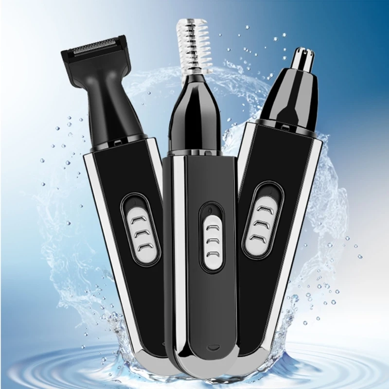 3-in-1 ชาร์จจมูกหูผมTrimmerสำหรับMen & Women Grooming Kitไฟฟ้าEyebrow Beard TrimerจมูกและหูDropshipping
