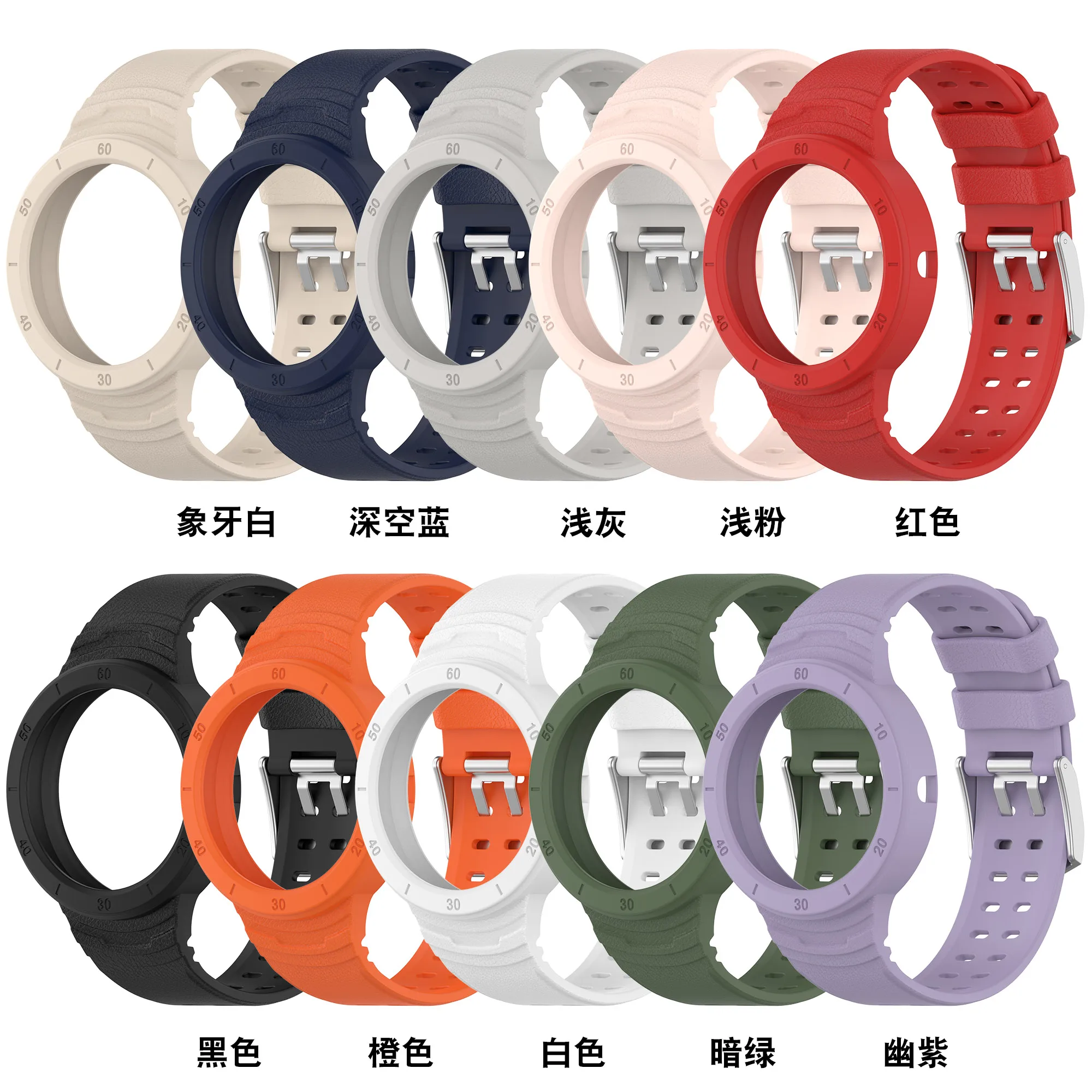 The all-in-one silicone strap fits the Huawei watch GT Cyber