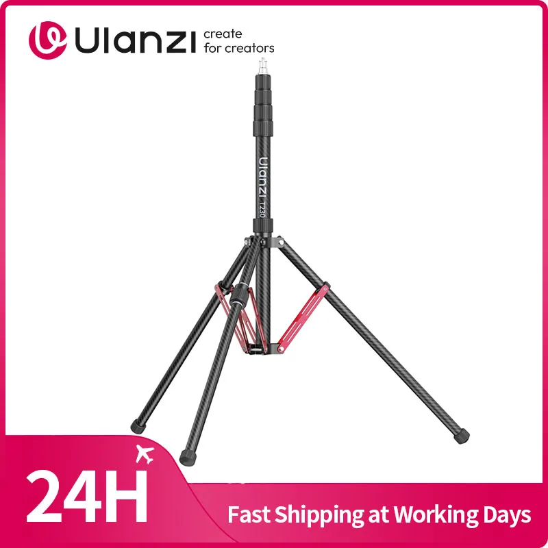 

​Ulanzi T230 Reversible Leg Light Stand Tripod 58-230CM Tripod for COB Light Softbox Camera with Detachable Center Column