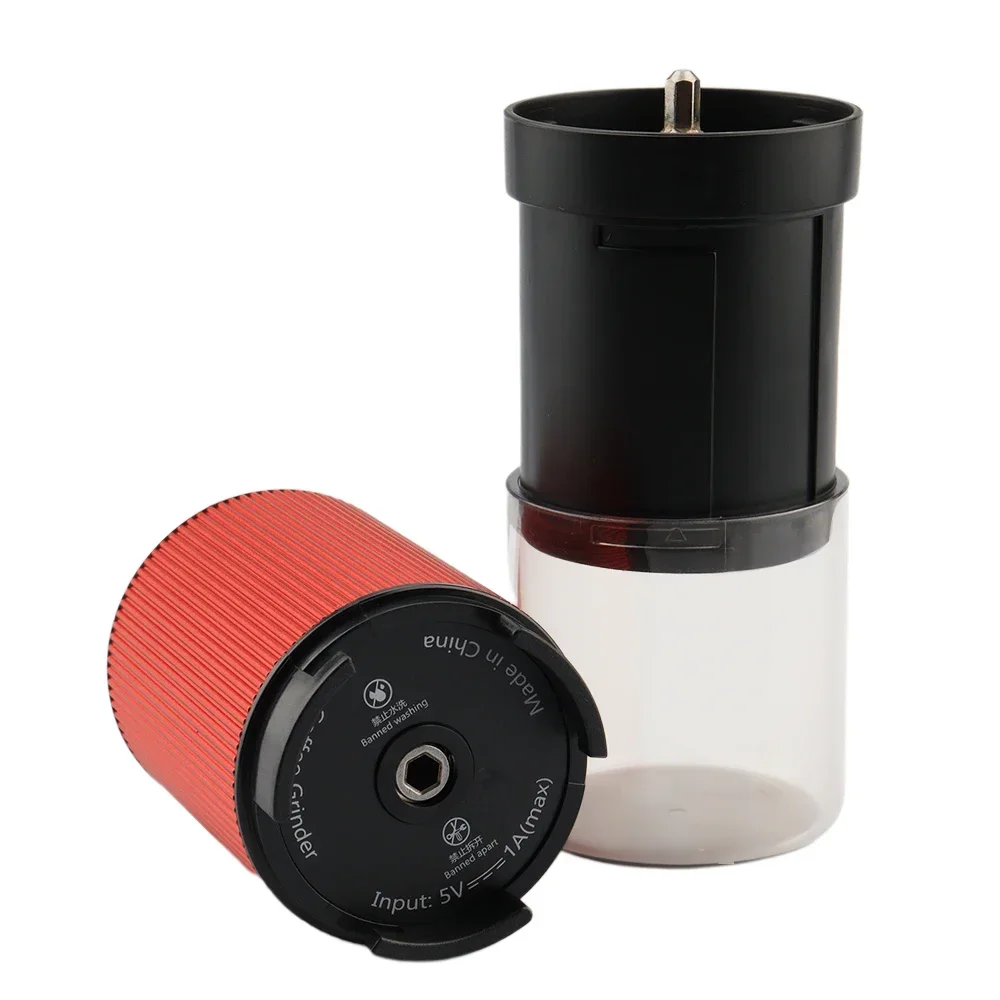 Wholesale Coffee Tools Family Use Portable Automatic USB Mini Electric Coffee Bean Grinder Red Color In Stock Good Price