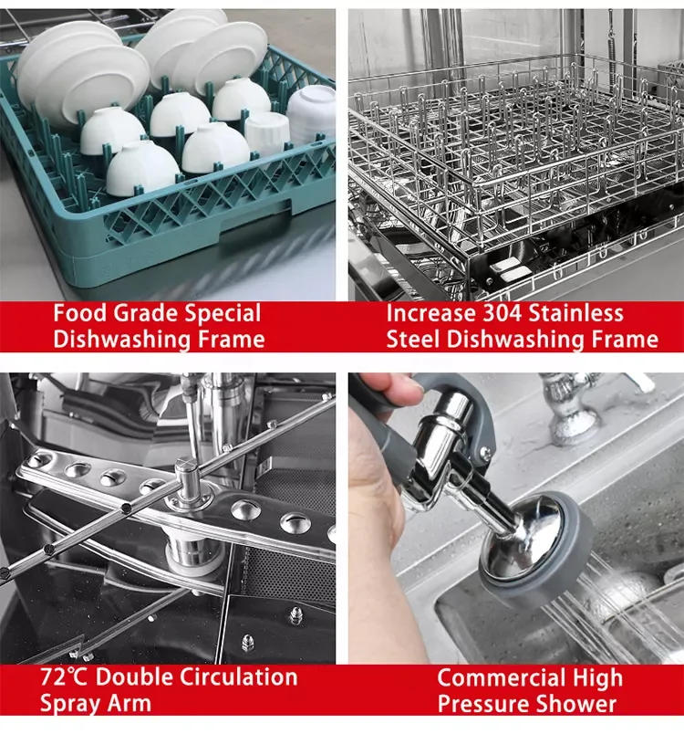 고효율 상업용 식기 세척기, 주방 식기 세척기, 산업용 독립형 식기 세척기