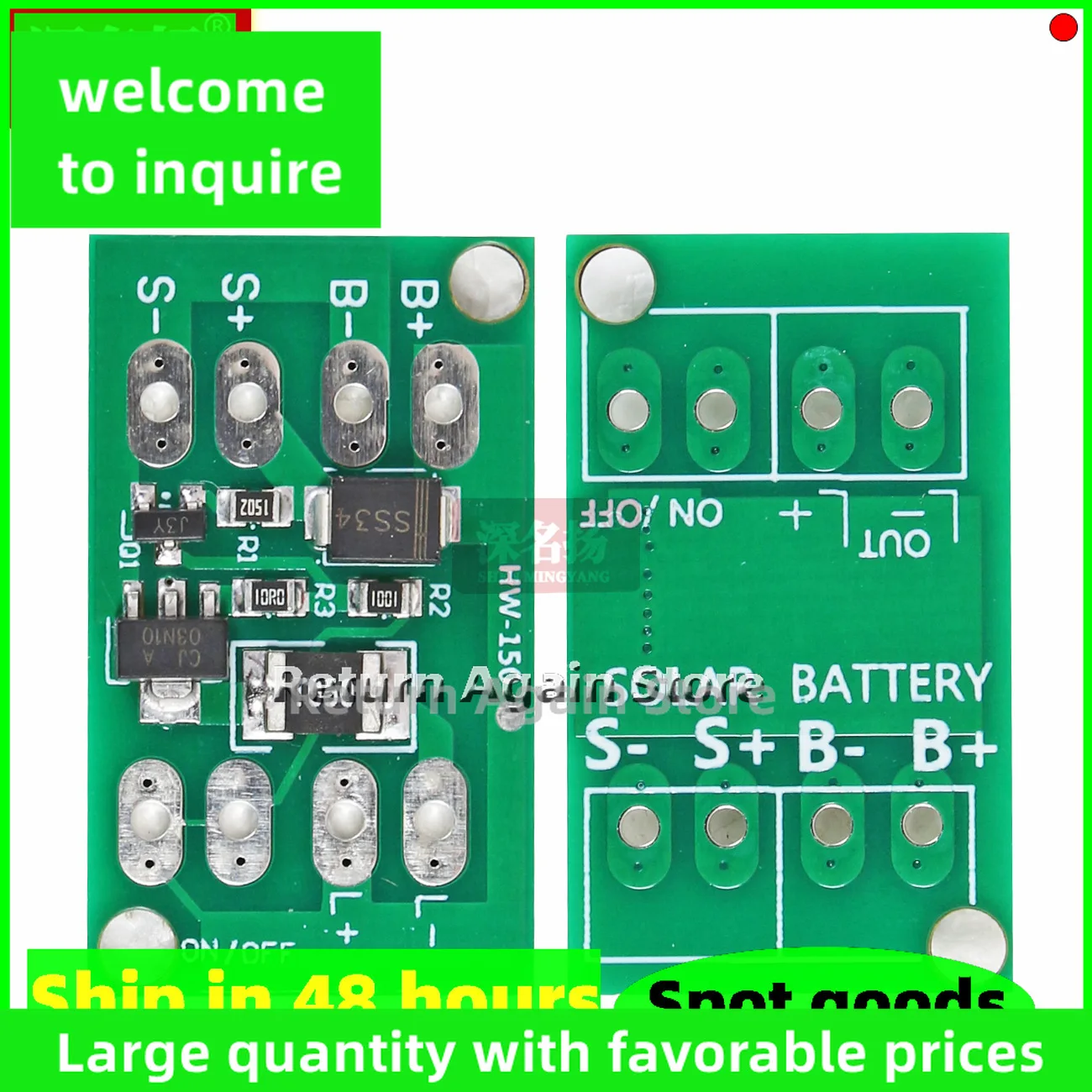 Universal 3.2/3.7/4/11.1/12V Solar Controller Charging and Discharging Street Light Switch Module