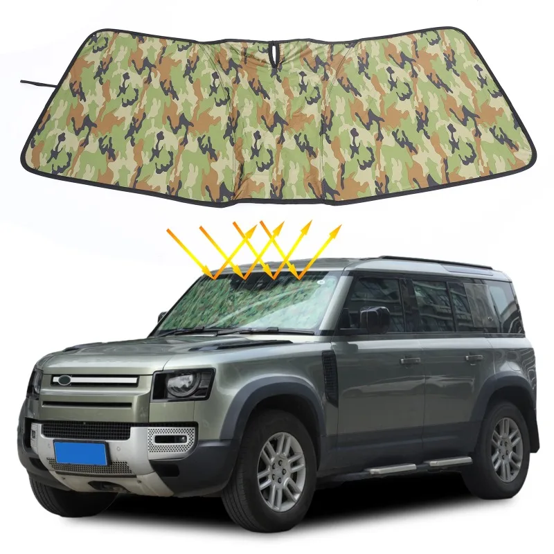 For  2020-2026+ Land Rover Defender Front Windshield Sunshade Sun Protection UV Protection Sun Visor Car Interior Accessories