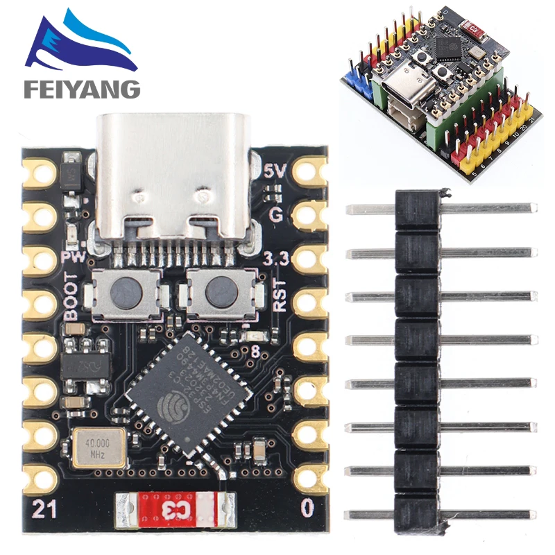 SAMIROB ESP32-C3 ESP32-S3 ESP32-H2 ESP32-C6 Development Board ESP32 C3 SuperMini WiFi Bluetooth ESP32C3 Expansion board