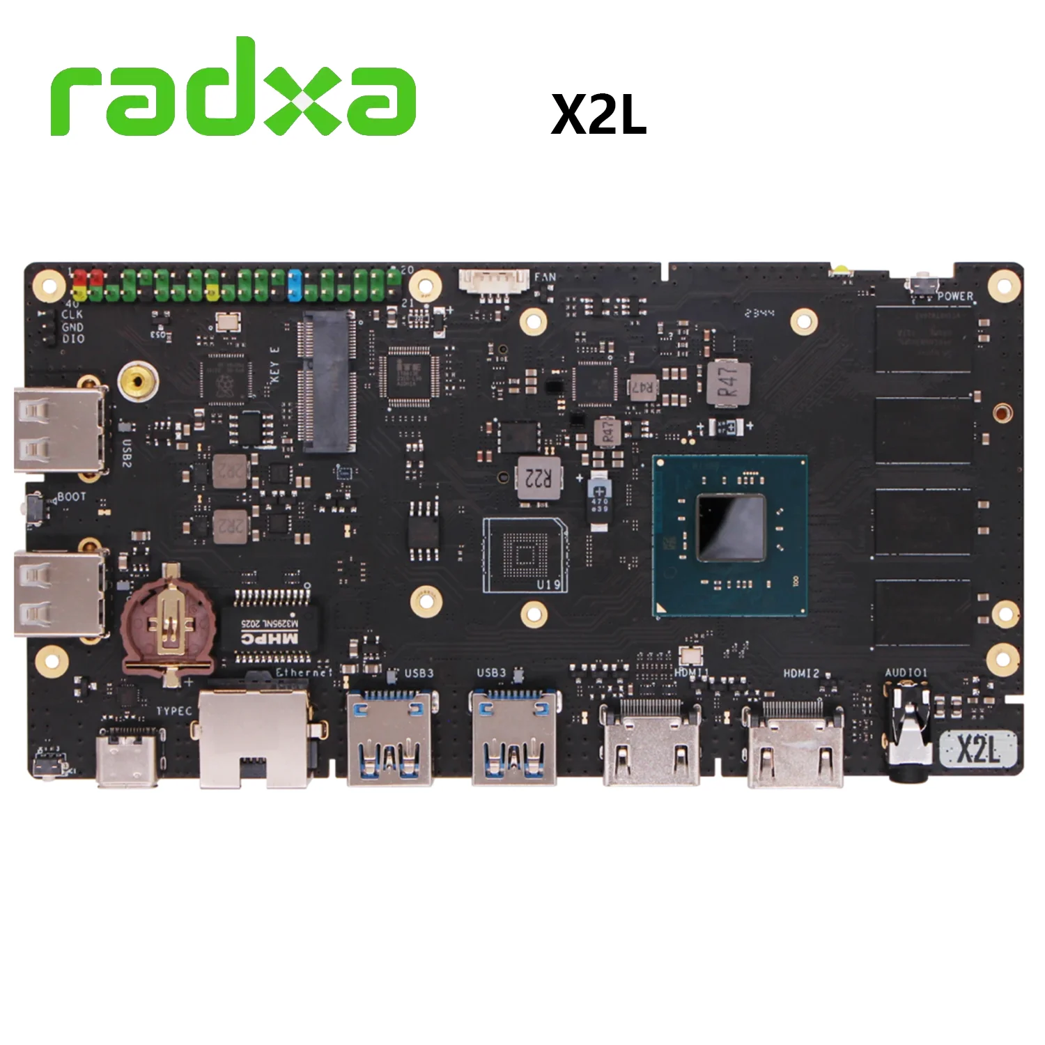 

Макетная плата RADXA X2L Intel X86 в сочетании с RPi 2040 Intel®Процессор Celeron®Четырехъядерный процессор J4125/4 потока