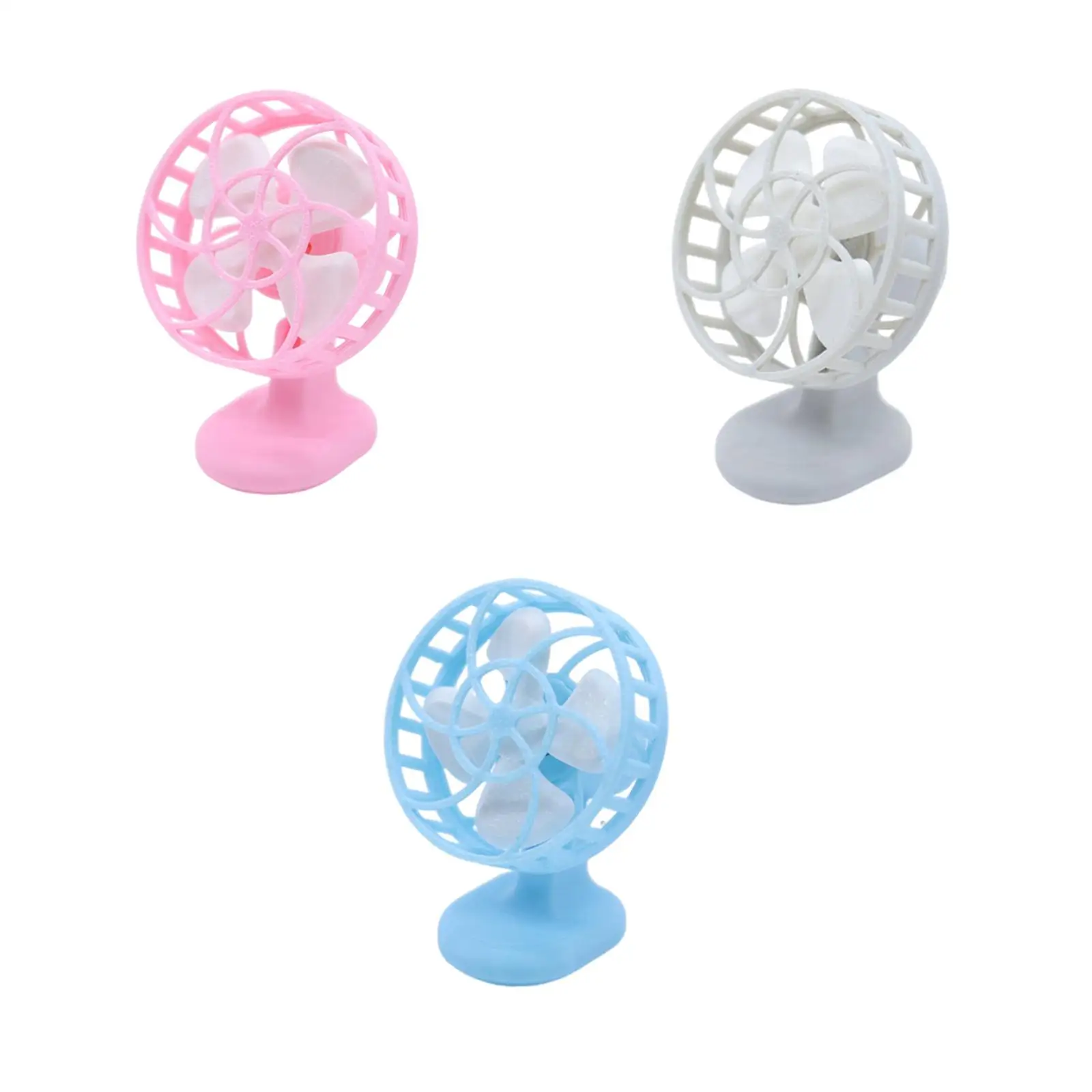 Ventilateur Miniature pour maison de poupée, meubles robustes, décoration pour maison de poupée, 1/12