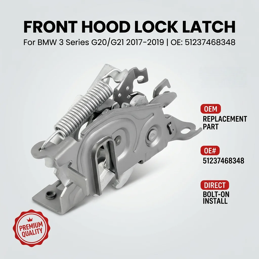 Front Right Side Hood Lock Latch 51237468348 For BMW 3 Series G20 G21 2017 2018 2019