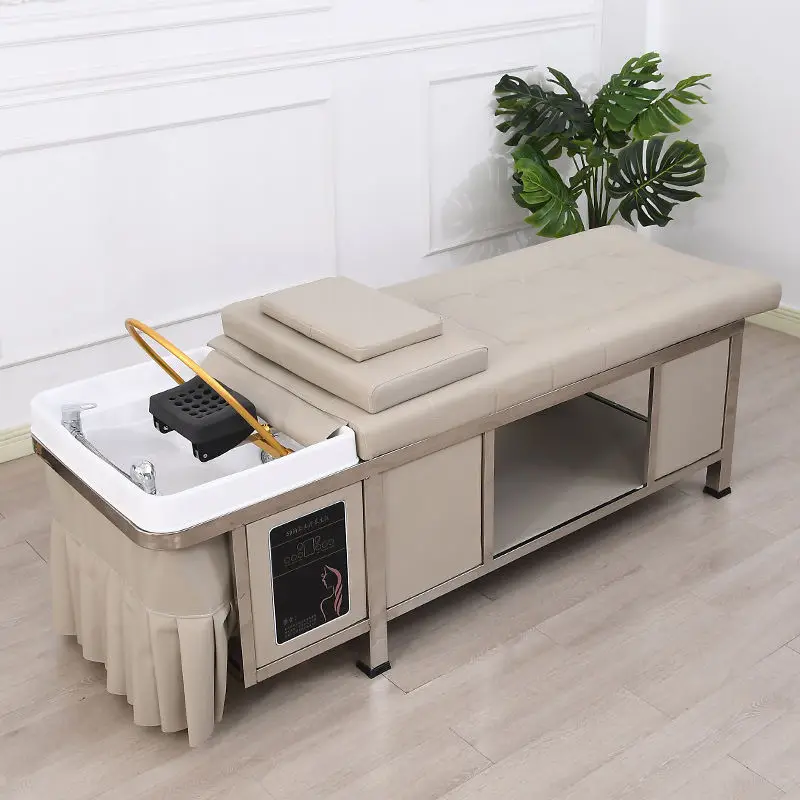 

Hot Massage Salon Shampoo Bed Special Hydrotherapy Bed For Barber Shop Massage Shampoo Bed Equipment