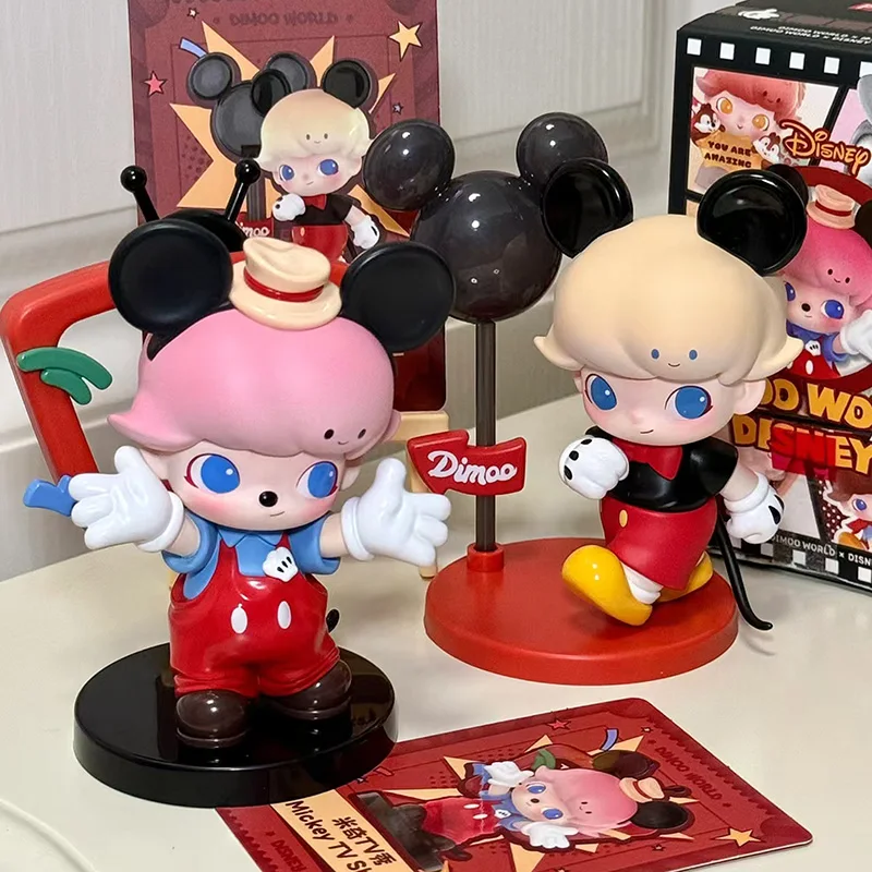 

POP MART DIMOO WORLD x DISNEY Series Trendy Mystery Box Anime Action Figure Blind Random Box Toys Ornament Dolls