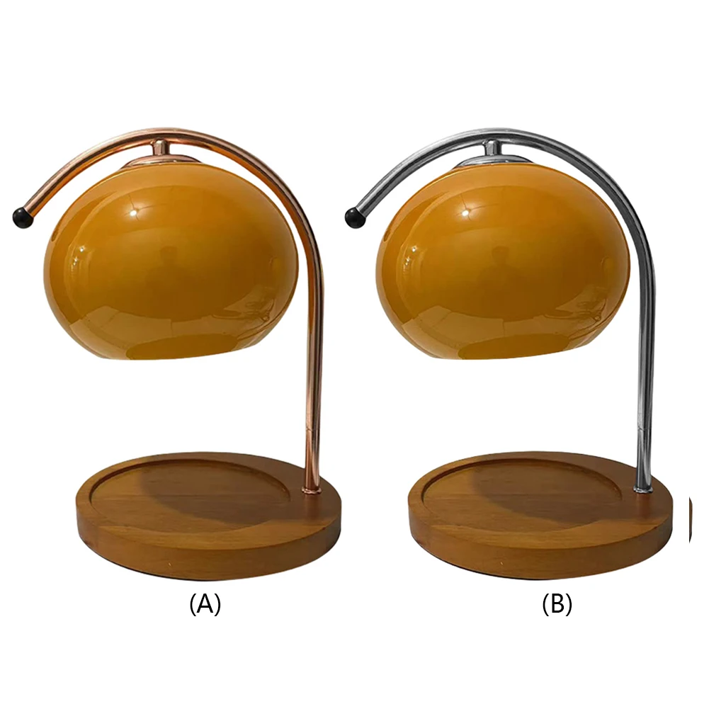 

Wooden Base Candle Warmer Lamp with Timer Nordic Candle Wax Lamp Dimmable Aromatherapy Candle Light for House Office Decoration