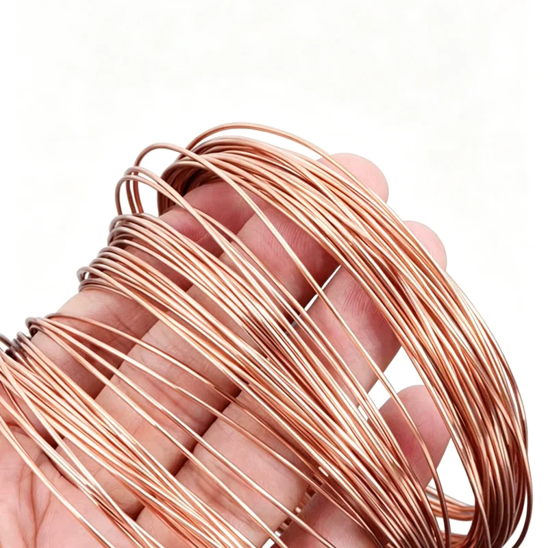 1meter 99.9% Soft PURE SOLID UNCOATED BARE COPPER WIRE, 2mm diameter Jewellery Hobbies Craft
