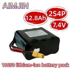 18650 2S4P 7.4V 12800mAh Lithium Ion Battery Pack，XT60 XH2.54-3P Plug，Suitable for various drone quadcopters