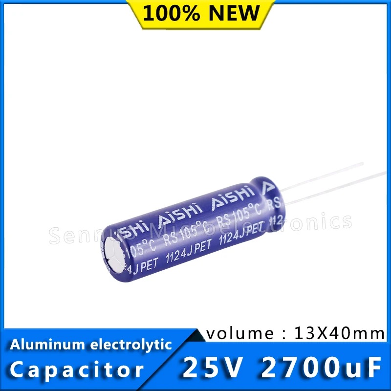 5/szt. 2700uf 25v LCD TV kondensator elektrolityczny 13X40 wysokiej częstotliwości niska rezystancja aluminiowy kondensator elektrolityczny 25V 2700uF