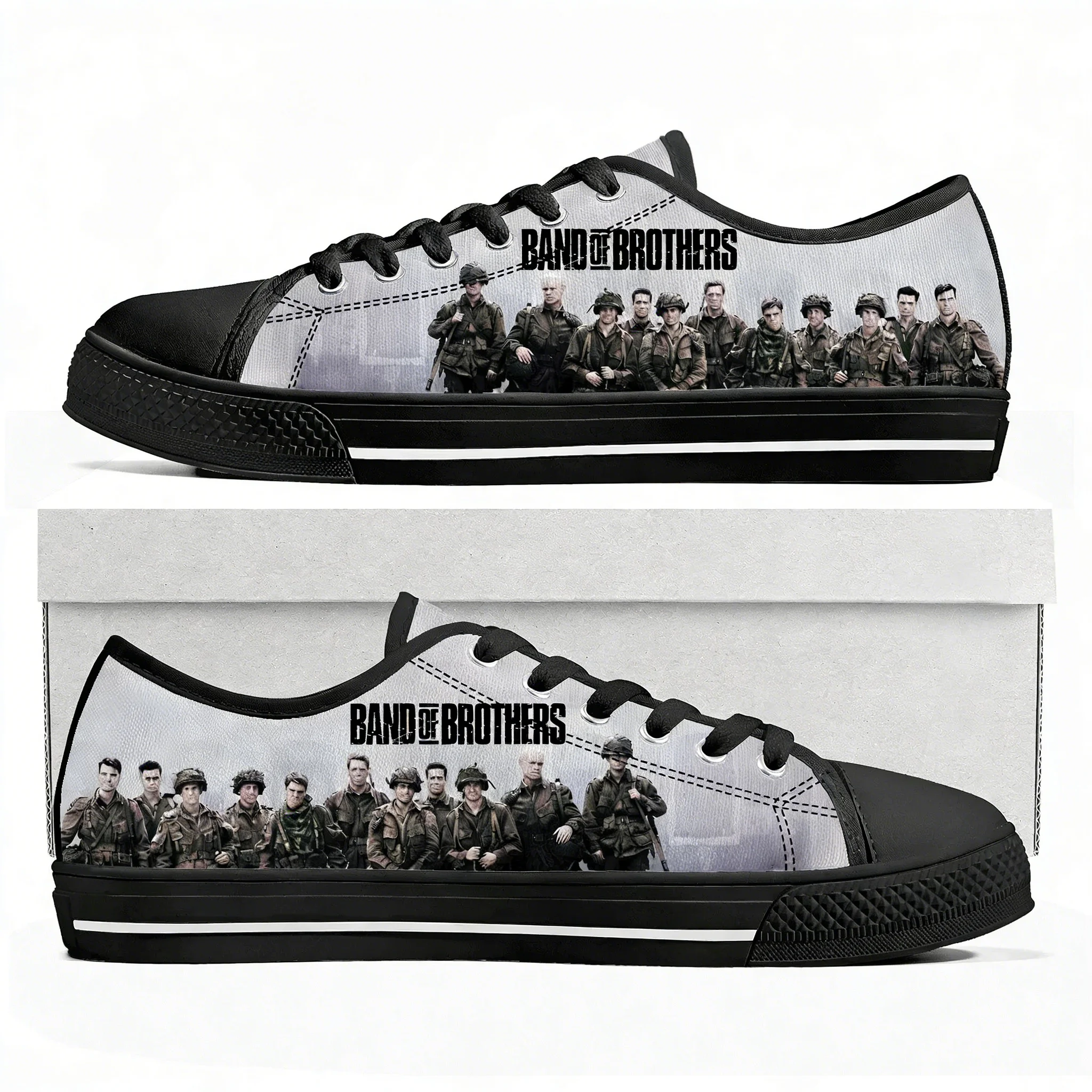 Band of Brothers Low Top Sneakers Mens Womens Teenager Canvas High Quality Sneaker Casual Custom Made Shoes Customize DIY Shoe
