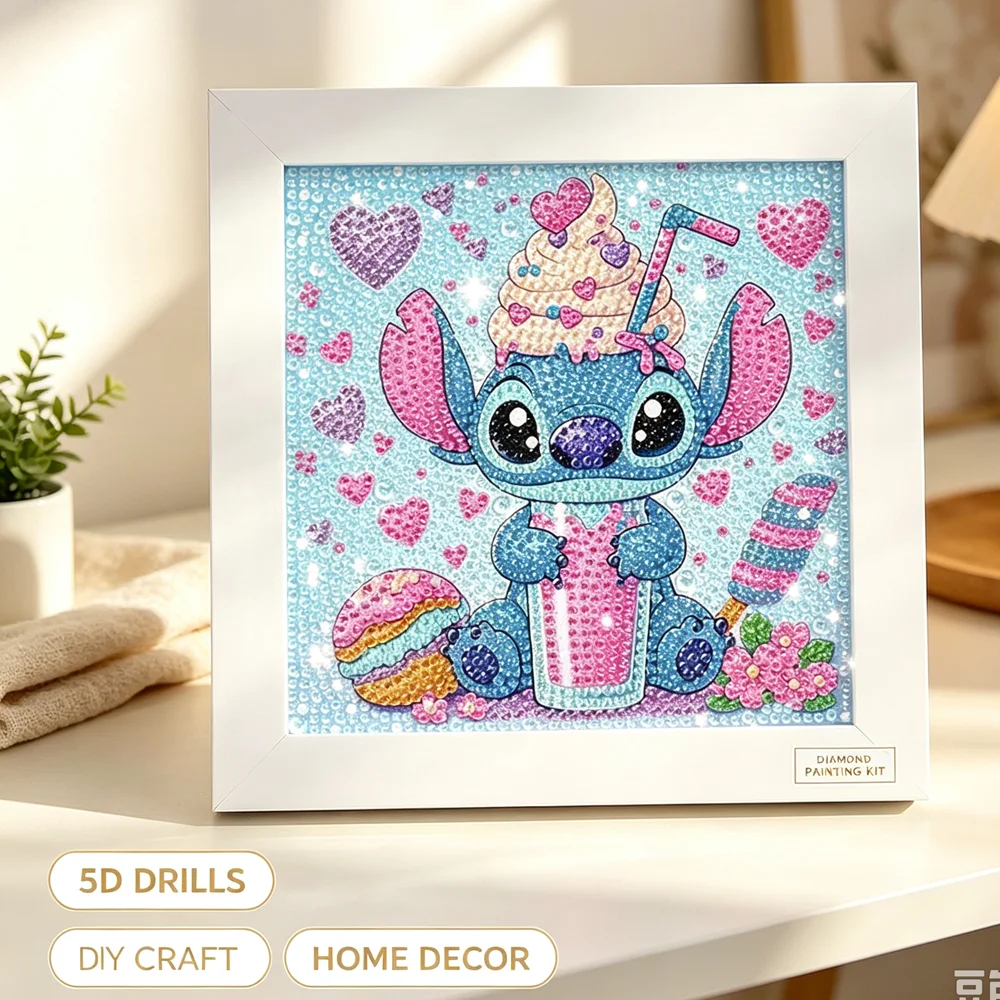 15*15cm Diamond Painting Cartoon Character Sticking Full Drills Embroider Decoration Draw Handiwork Semi-finished Products