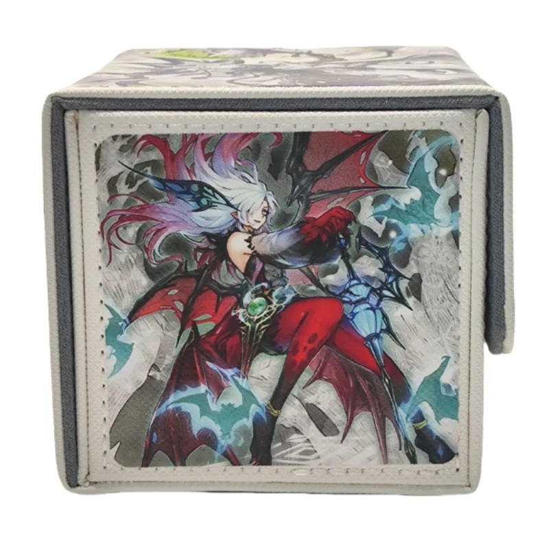 Silvera Rciela Diabell Fiendess of The White Woods Yu-Gi-Oh Card Case Diy Leather Action Toy Figures Game Collection Storage Box