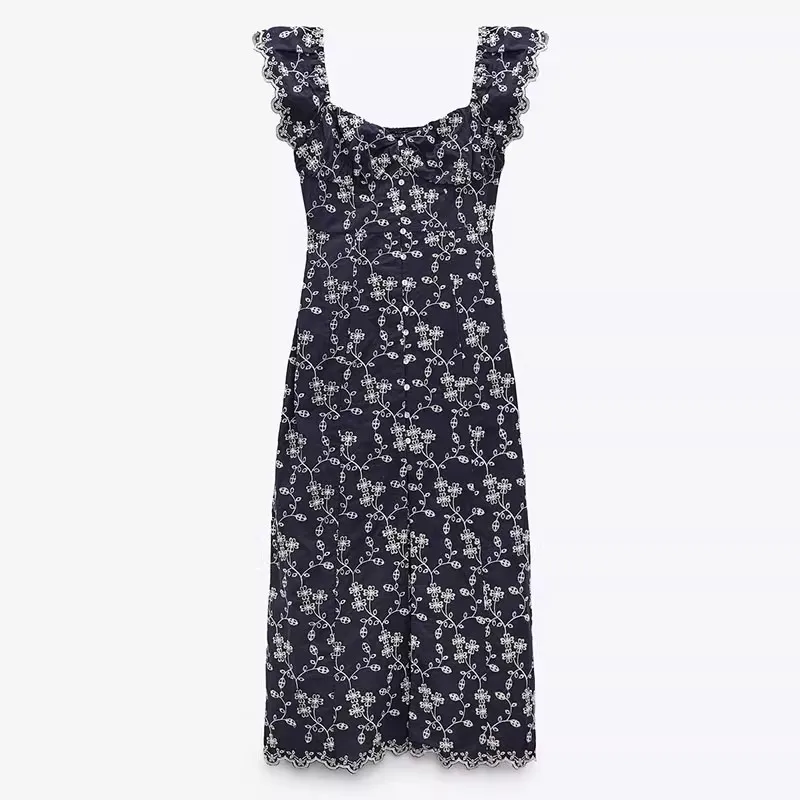 

Женская повседневная юбка-миди Ciwalk с вышивкой, завышенной талией, А-силуэтом, из полиэстера, с боковой молнией, для похудения